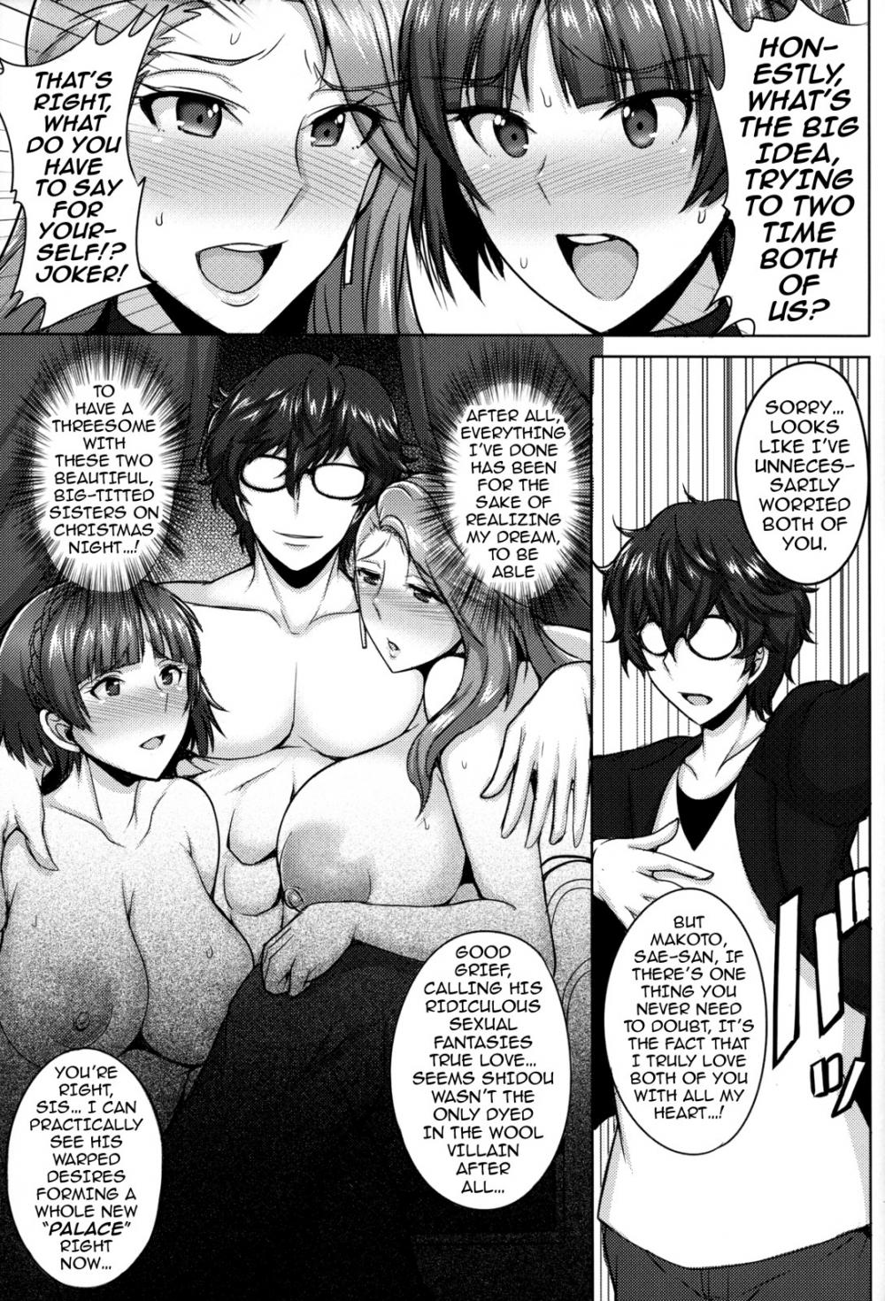 Hentai Manga Comic-Christmas with the Niijima Sisters-Read-4